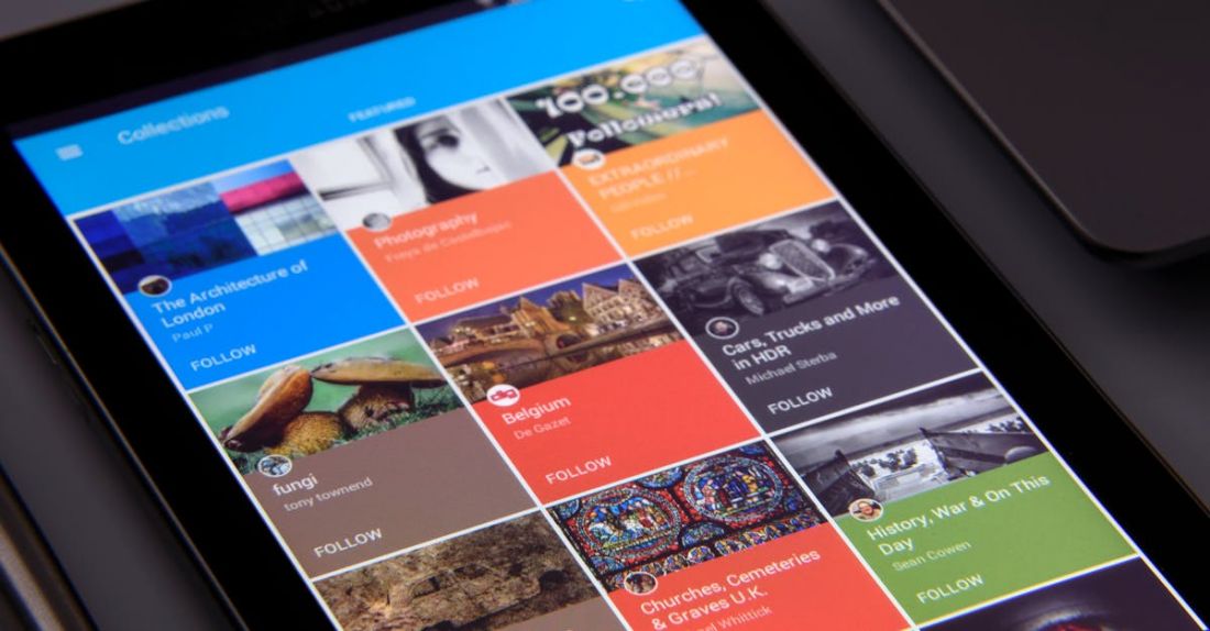 Apps - Turned-on Phone Displaying Collections Book